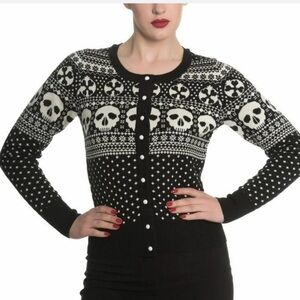 Hell Bunny Skull Cardigan